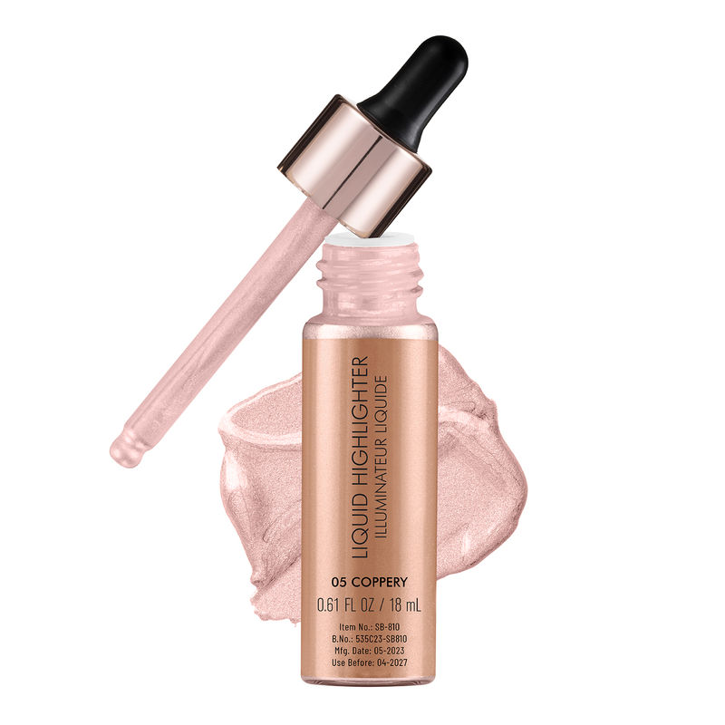 Swiss Beauty Drop and Glow Liquid Highlighter - 05 Coppery