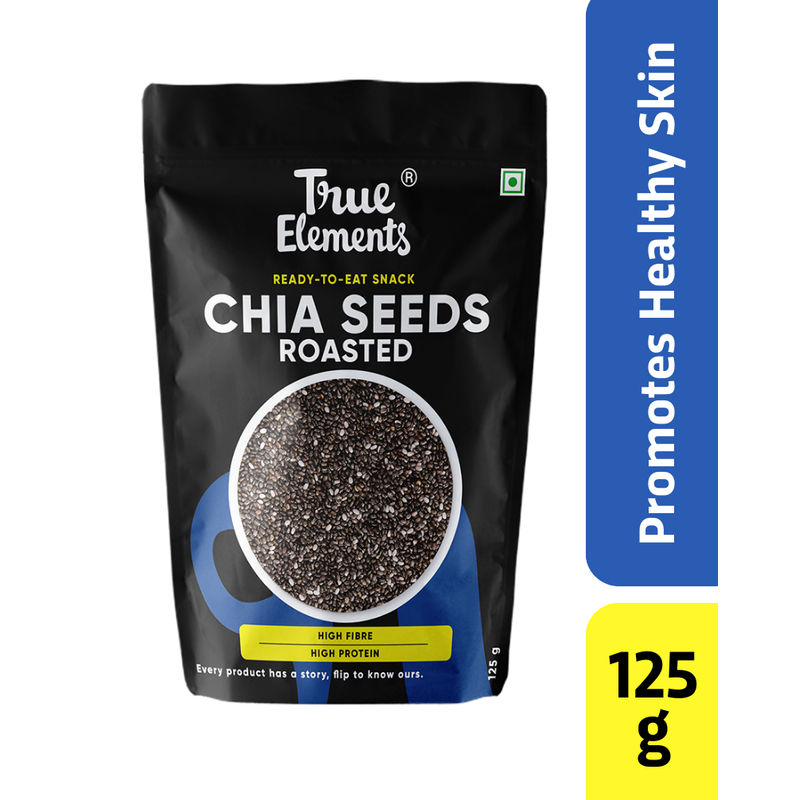 True Elements Roasted Chia Seeds -Womens Wellness PCOS,Menopause,Healthy & Glowing Skin,Hair Growth