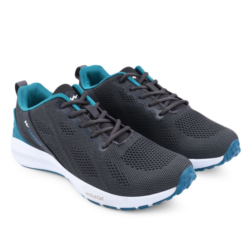Campus Maxico Running Shoes (cg-345-g-chgry-tblu) - Uk 10