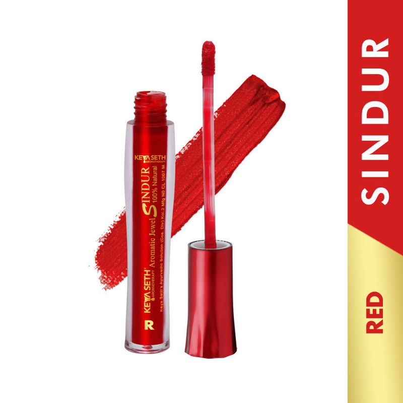 Keya Seth Aromatherapy 100% Natural Liquid Sindoor - Red
