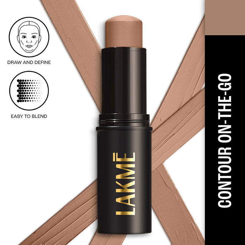 Lakme Facelift MultiSlayer Creamy Contour Stick For Easy Blending, Matte Finish - Neutral Medium