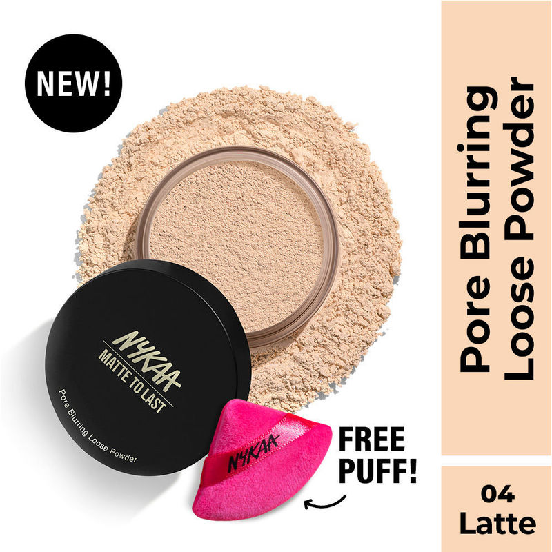 Nykaa Matte to Last Oil Control Loose Setting Powder - Bake, Blur & Set! - Latte 04
