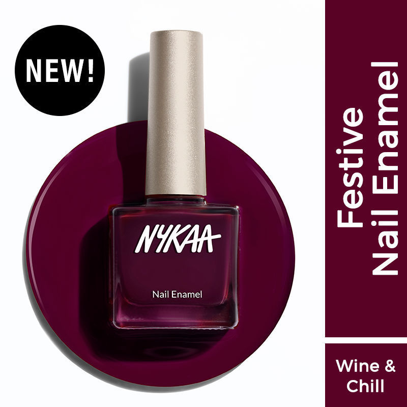 Nykaa Creme Nail Enamel - Wine & Chill 456