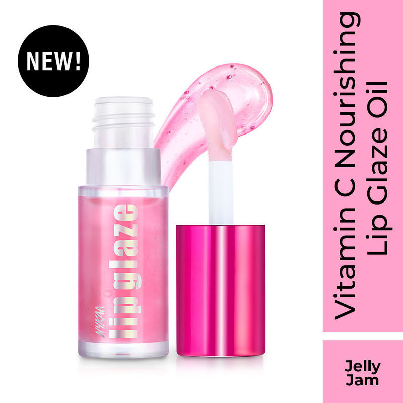 Nykaa Cosmetics Lip Glaze High Pigment Lip Gloss Oil - Jelly Jam