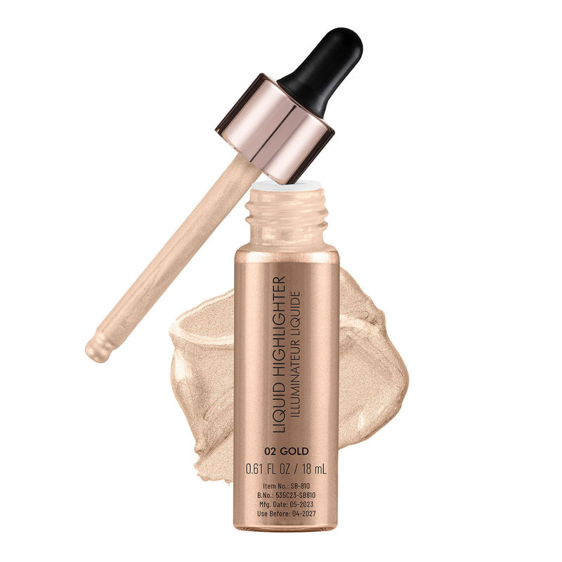Swiss Beauty Drop and Glow Liquid Highlighter - 02 Gold
