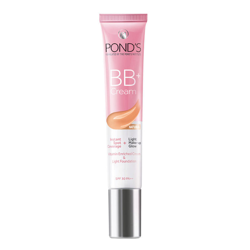 Ponds Bb+ Cream Instant Spot Coverage + Light Make-up Glow SPF 30 PA++ Natural