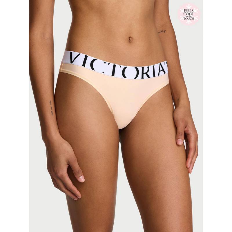Victoria's Secret Women Beige Cool Thong Panty (L)