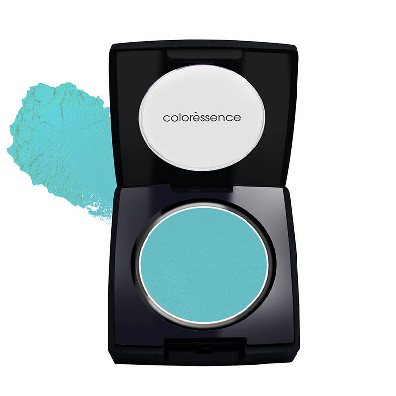 Coloressence Single Pearl Eyeshadow, Longstay Waterproof Micro Shimmer Pigment - Torquish Blue
