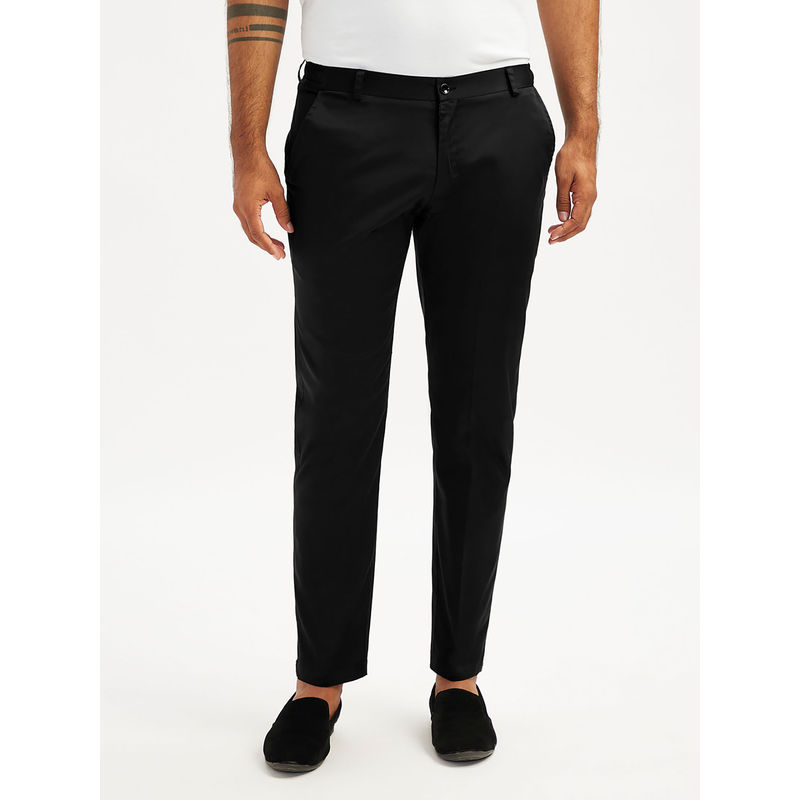 Vastramay Men Black Lycra Pant Style Pyjama (36)