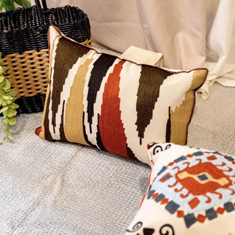 Cushion Cover-With Piping-Zig Zag Blush-60cm x 60cm main image 1