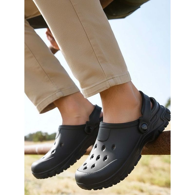 Bewakoof Mens Black Clogs (UK 7)