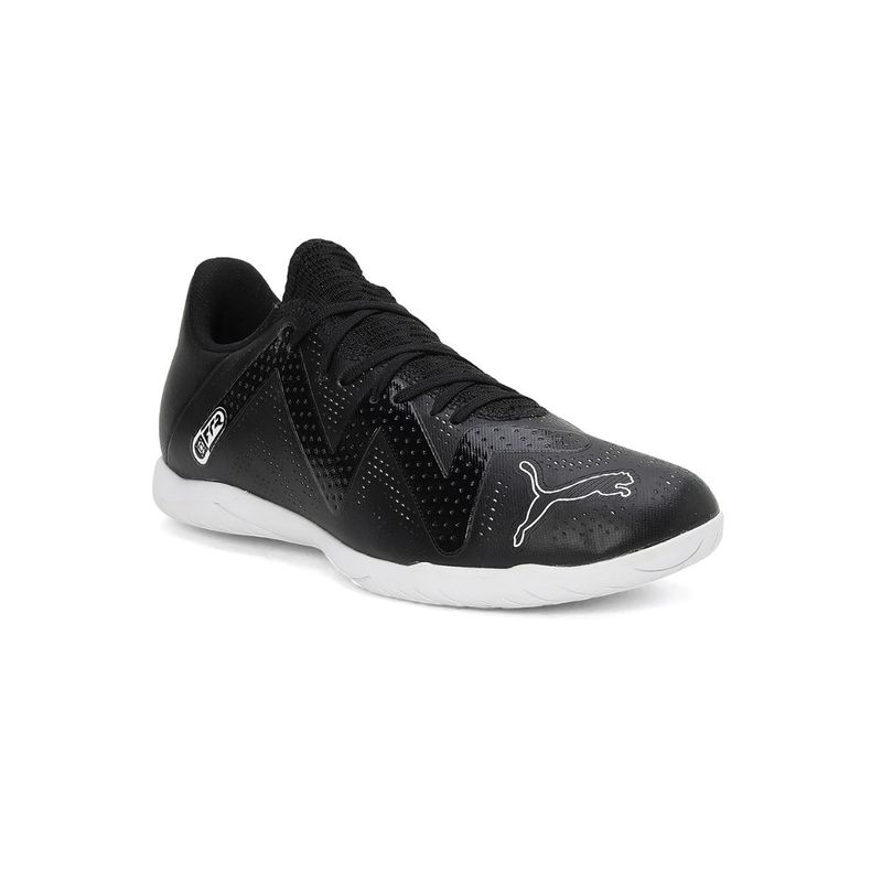 Puma FUTURE PLAY Indoor Turf Unisex Black Football Shoes (UK 8)