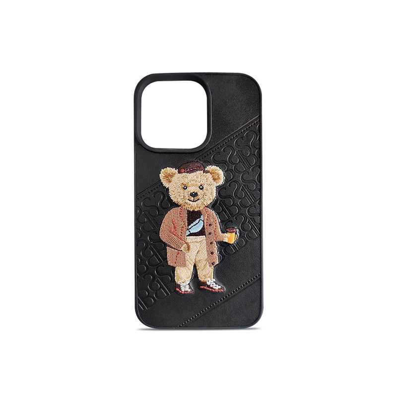 Treemoda Embroided Bear Black Leather Case For Apple iPhone 13 Pro: Buy  Treemoda Embroided Bear Black Leather Case For Apple iPhone 13 Pro Online  at Best Price in India | Nykaa