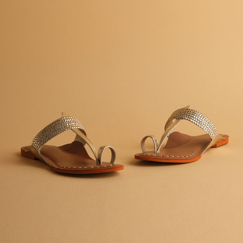 Eridani Eva Gold Kolhapuri Flats (EURO 36)