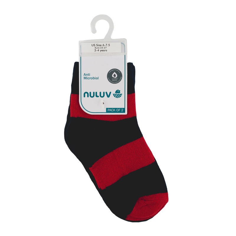 Nuluv Boys Socks Pack of 2 - Multi-Color (9-10 Years)