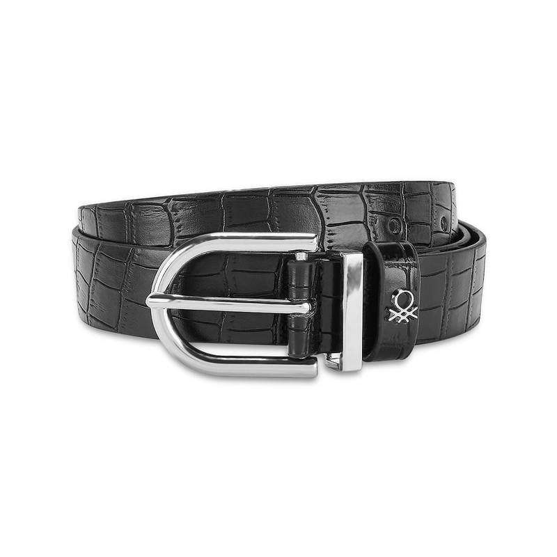 United Colors of Benetton Cheryl Pu Women Non Reversible Belt-Olive (M)