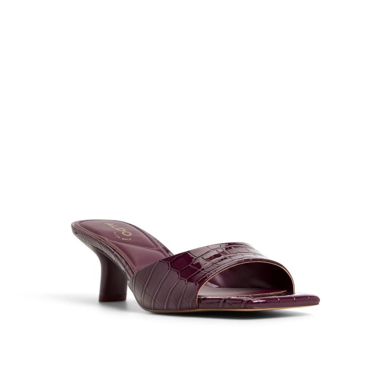 Aldo Enchanting Women Bordo Purple Heels (UK 8)
