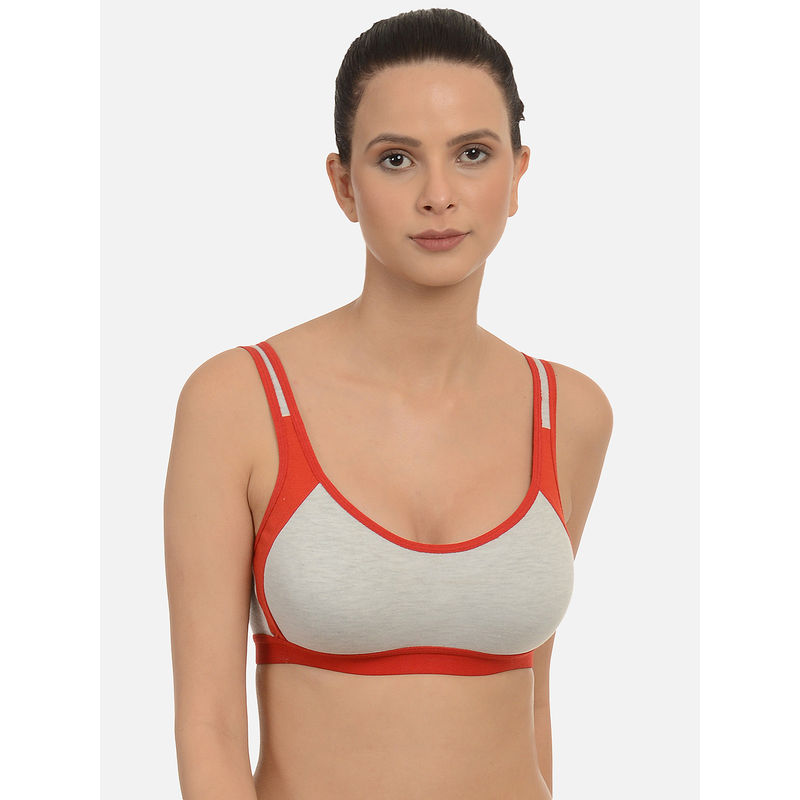 Mod & Shy Red Teenager Bralette Bra (34C)