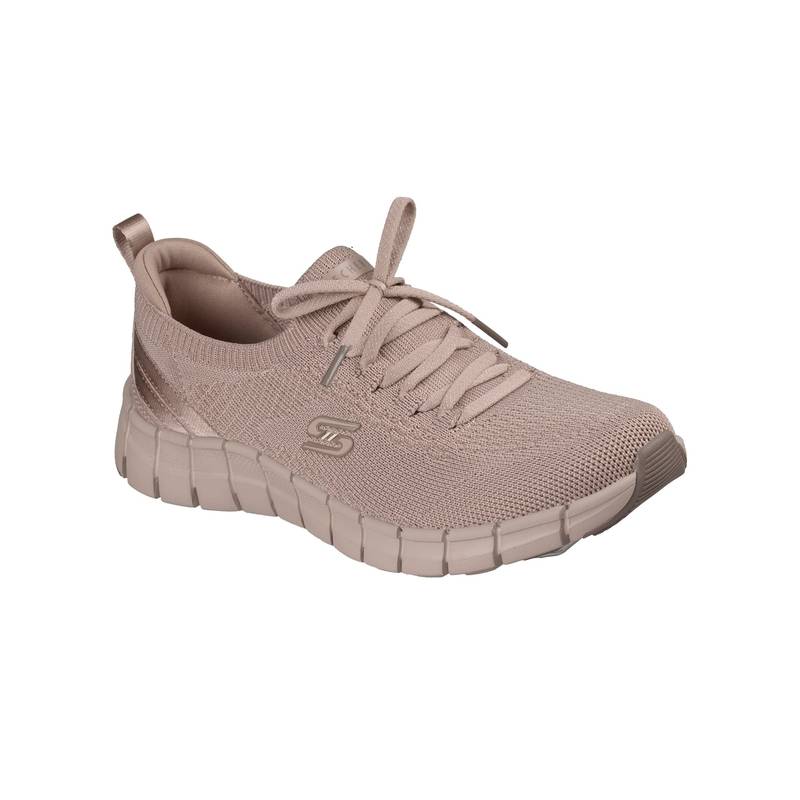 SKECHERS Women Flex Step Flourished Taupe Sneakers (US 8)