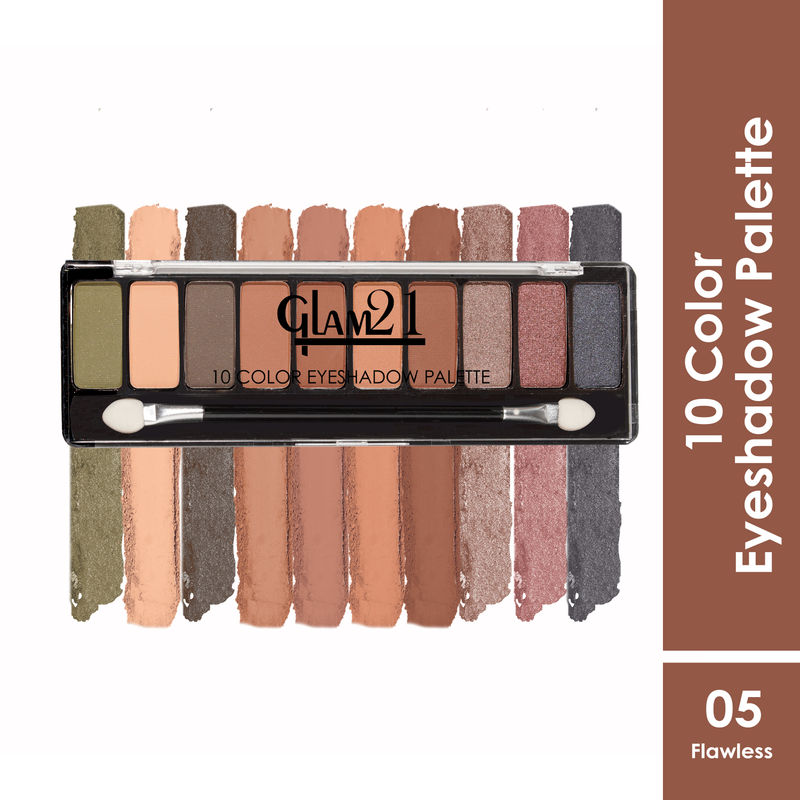 GLAM21 10 Color Eyeshadow Palette - Flawless