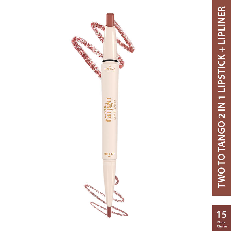 GLAM21 Two To Tango Lip Liner + Lipstick Duo - Nude Charm
