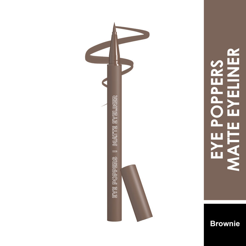 GLAM21 Eye Poppers Matte Eyeliner - Brownie