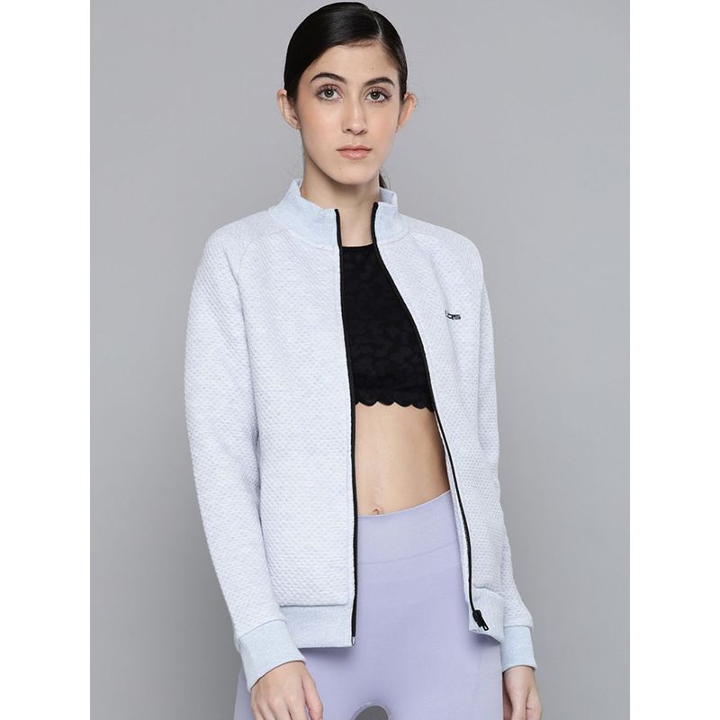 Alcis Women Blue Solid Tailored Jacket (S)