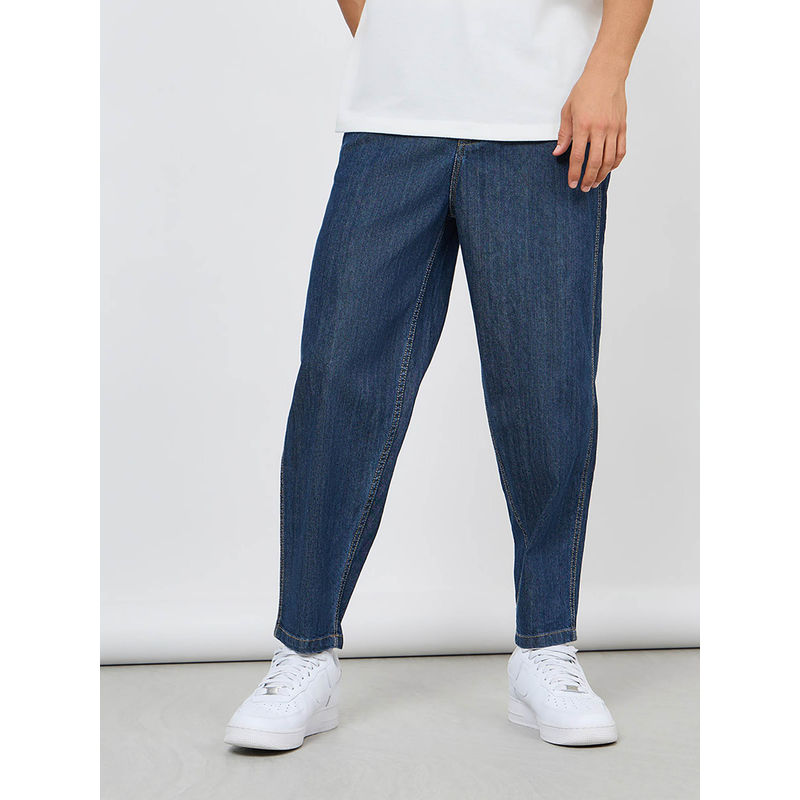 Styli Rinse Wash Balloon Fit Jeans Blue (32)