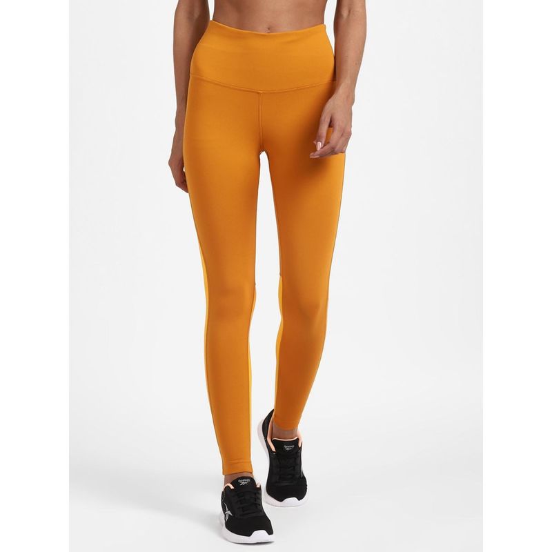 Reebok Sh Beyond The Sweat Tight Mustard Sports Tights (XS)