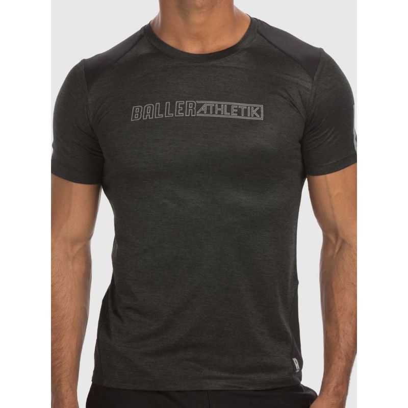 Baller Athletik Crew Neck T-Shirt - Charcoal Grey (S)