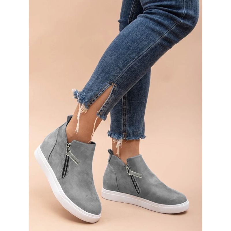 Shoetopia Women Casual Comfortable Smart Casual Grey Boots (EURO 37)