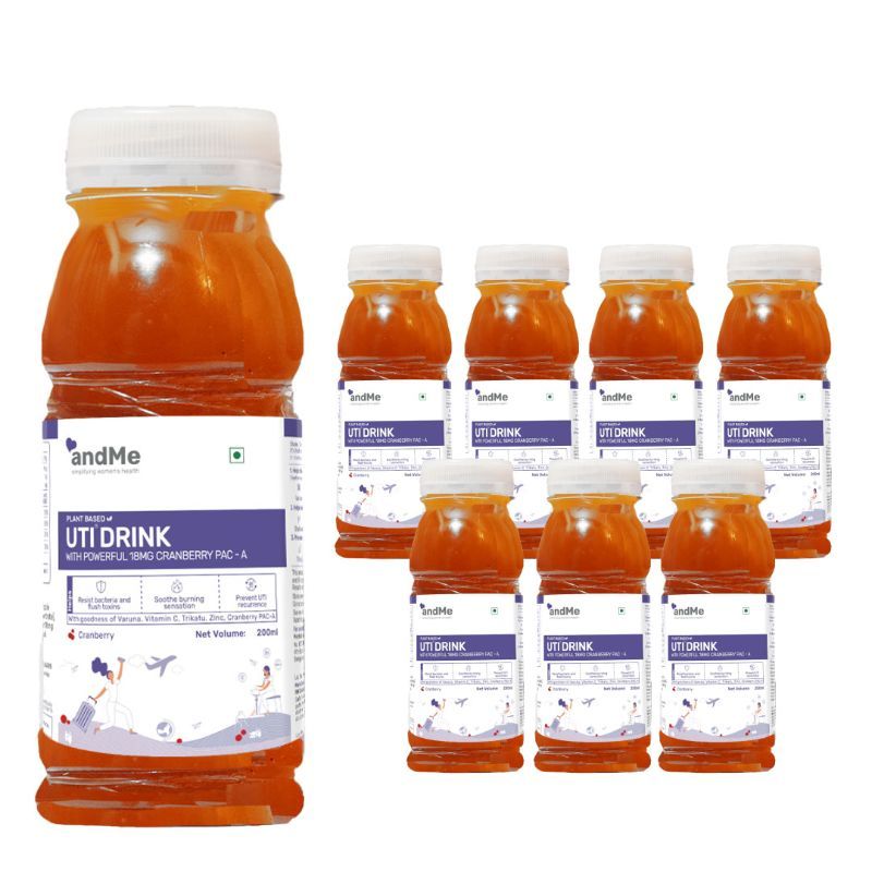 Buy andMe UTI Drink Mixed Berries (Pack of 8) Online