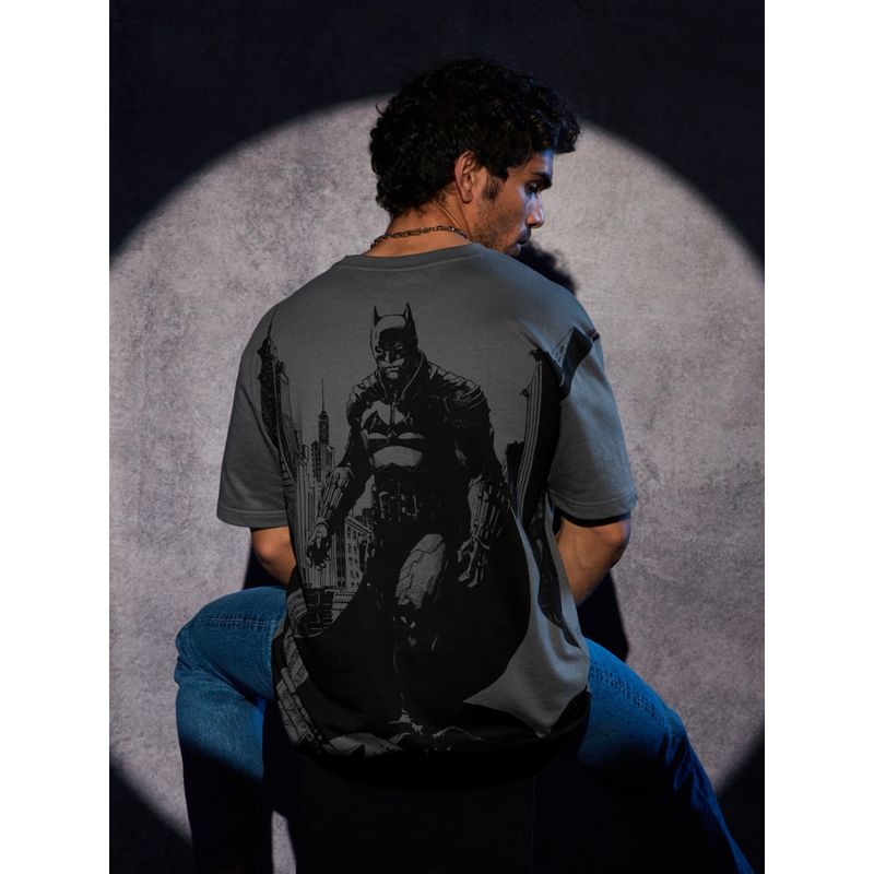 The Souled Store Batman: The Cowl Oversized T-Shirts For Men (XL)