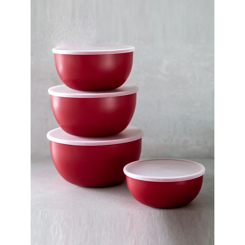 KitchenAid Prep Bowls Set For thinKitchen Empire Red, 4Pc Bowls with