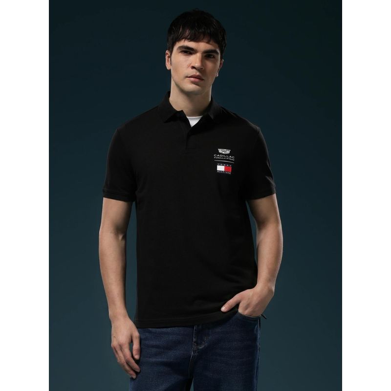 Tommy Hilfiger F1 Cadillac Logo Regular Fit Cotton Polo T-Shirt (XL)