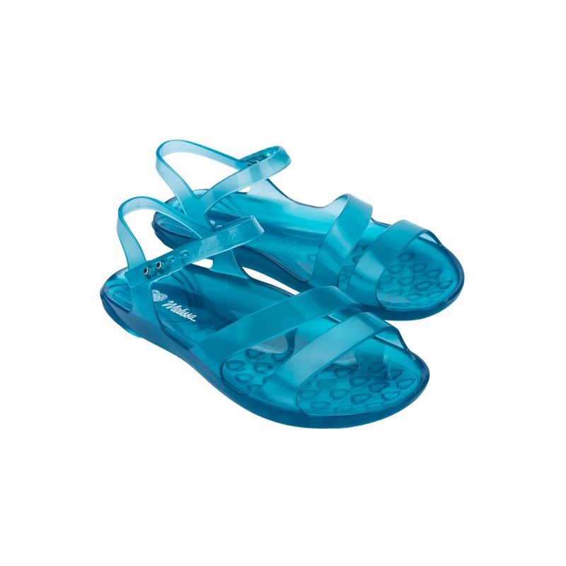 Melissa The Real Jelly Ad Blue Solid Sandals (UK 4)