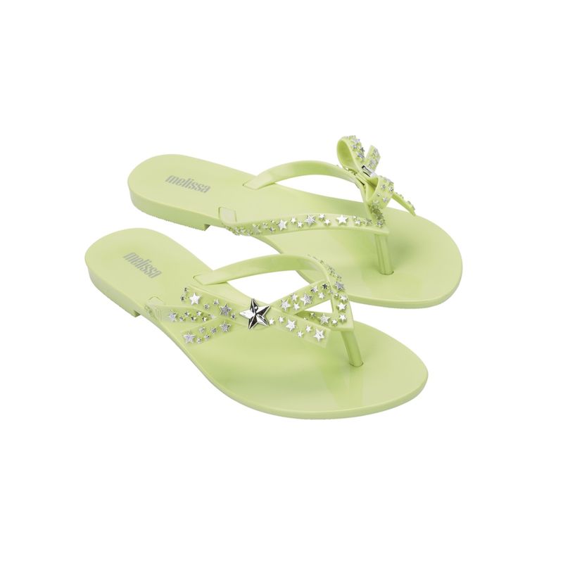 Melissa Harmonic Stars Ad Green Solid Flats (UK 7)