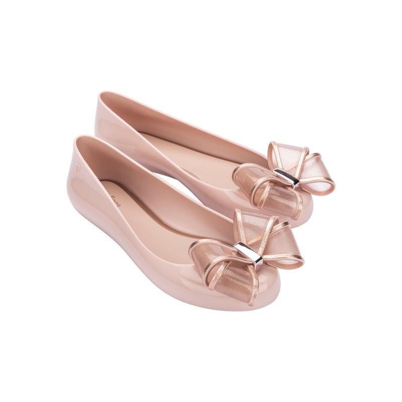 Melissa Sweet Love Vi Ad Pink Met Pink Solid Ballerinas (UK 3)