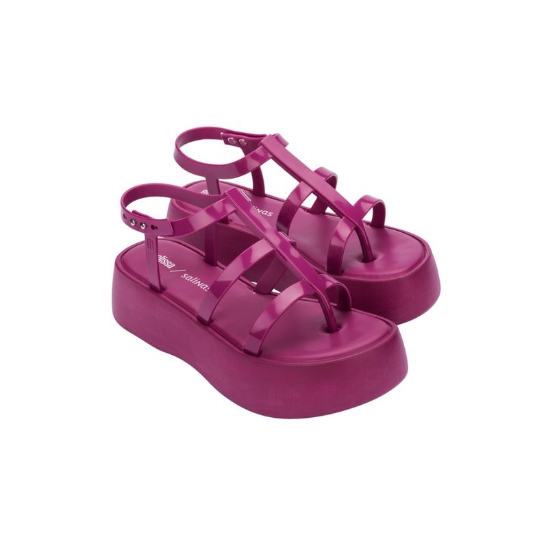 Melissa Caribe High Platform Pink Solid Heels (UK 5)