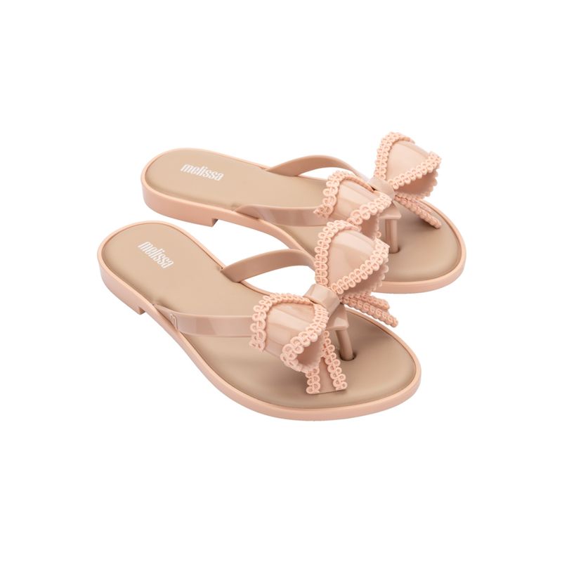 Melissa Slim Iv Ad Beige Solid Flats (UK 4)