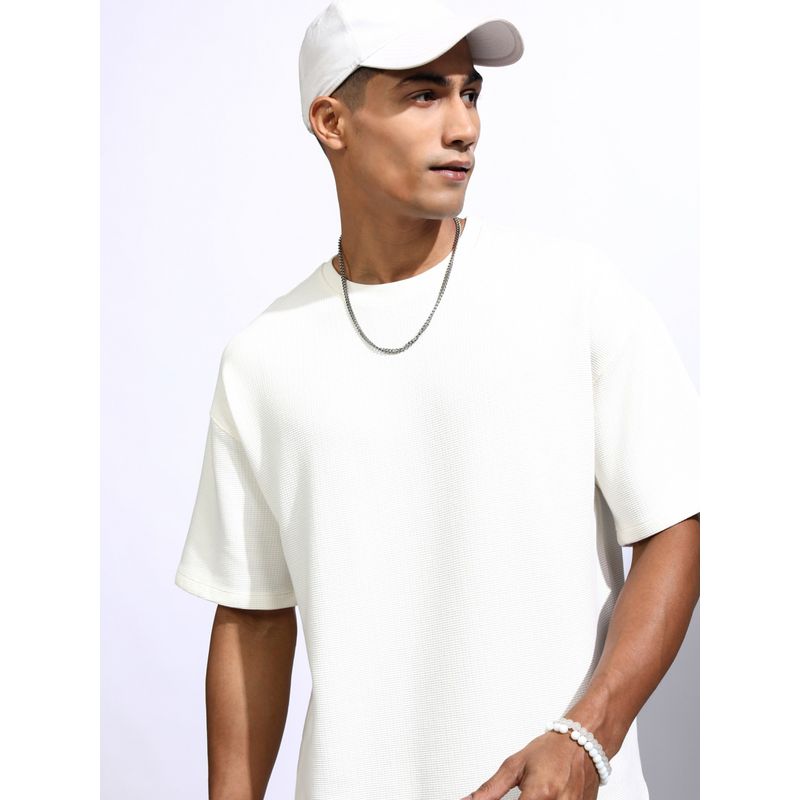 LOCOMOTIVE Mens Solid Oversized Tshirt (XL)