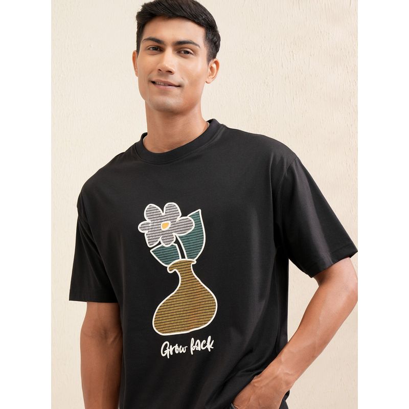 LOCOMOTIVE Premium Men Graphic Printed Round Neck Relaxed Fit Tshirt (M)