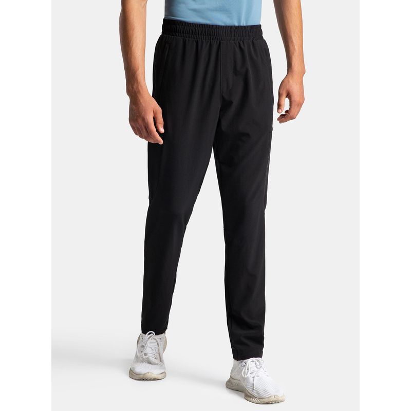 Jockey MV46 Men Recycled Microfiber Elastane Cargo Active Wear Trackpants - Black (L)