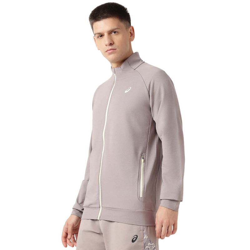 ASICS Grey Contrast Detail Raglan Jacket (L)