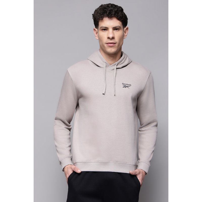Reebok Men Beige Hoodies (S)