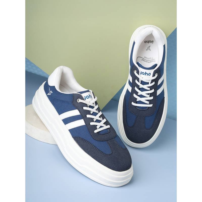 Yoho Fluffs Women Navy Blue Sneakers (UK 3)