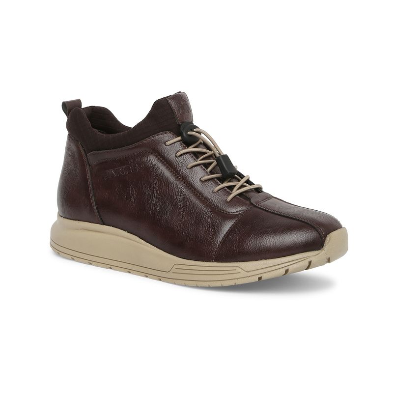BUCKAROO Zeki Solid Brown Leather Casual Boots (UK 8)