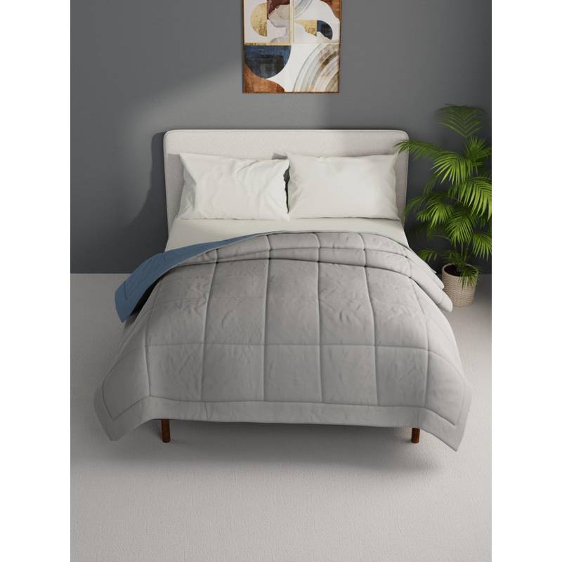 BIANCA Microfiber Reversible Comforter For All Weather - Multi-Color (Single)