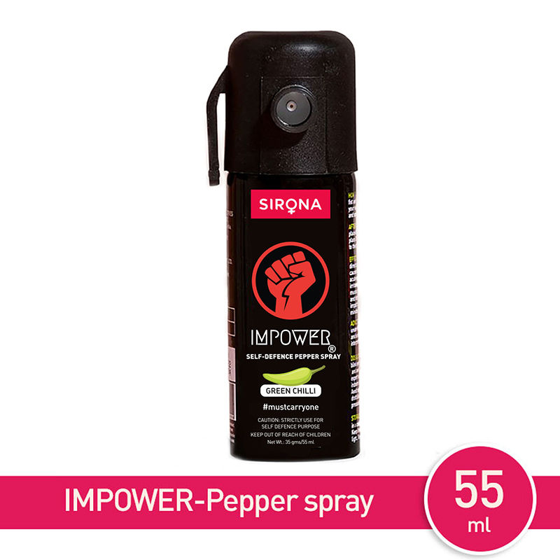 IMPOWER Self Defence Green Chilli Pepper Spray for Woman Safety, Pocket