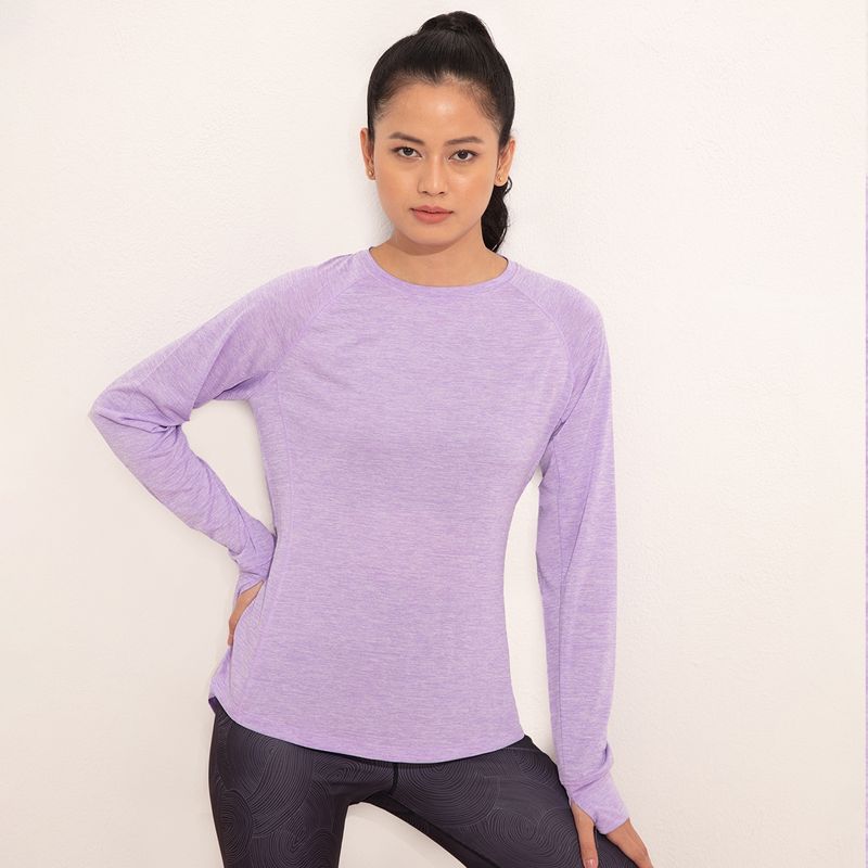Nykd by Nykaa Long Sleeved Athletic Top - NYK311 Purple Rose (S)